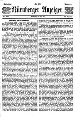 Nürnberger Anzeiger Samstag 23. April 1870