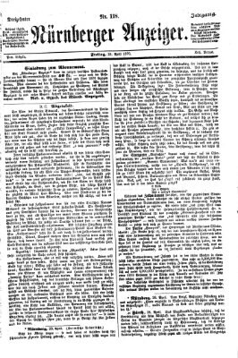 Nürnberger Anzeiger Freitag 29. April 1870