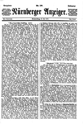 Nürnberger Anzeiger Donnerstag 19. Mai 1870