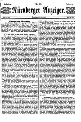 Nürnberger Anzeiger Sonntag 22. Mai 1870