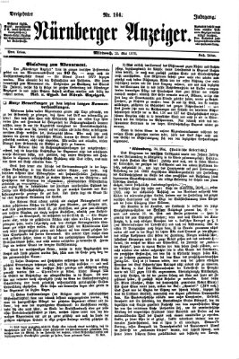 Nürnberger Anzeiger Mittwoch 25. Mai 1870