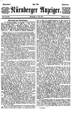 Nürnberger Anzeiger Sonntag 29. Mai 1870