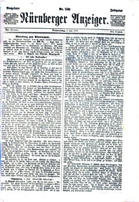 Nürnberger Anzeiger Donnerstag 2. Juni 1870