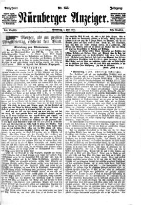 Nürnberger Anzeiger Sonntag 5. Juni 1870