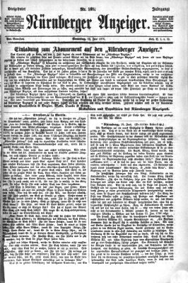 Nürnberger Anzeiger Sonntag 19. Juni 1870