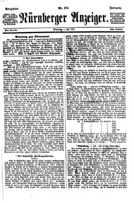 Nürnberger Anzeiger Dienstag 5. Juli 1870