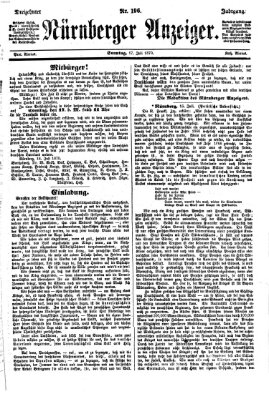 Nürnberger Anzeiger Sonntag 17. Juli 1870