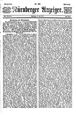 Nürnberger Anzeiger Freitag 22. Juli 1870