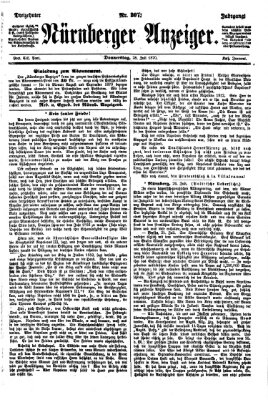 Nürnberger Anzeiger Donnerstag 28. Juli 1870