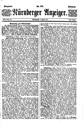 Nürnberger Anzeiger Mittwoch 3. August 1870