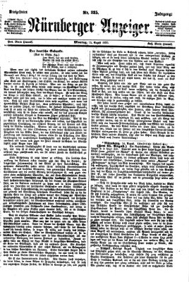 Nürnberger Anzeiger Montag 15. August 1870