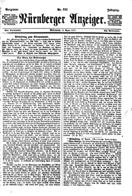 Nürnberger Anzeiger Mittwoch 24. August 1870