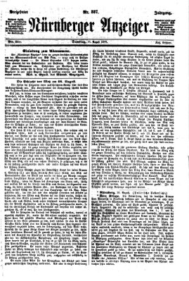 Nürnberger Anzeiger Samstag 27. August 1870