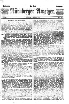 Nürnberger Anzeiger Montag 5. September 1870