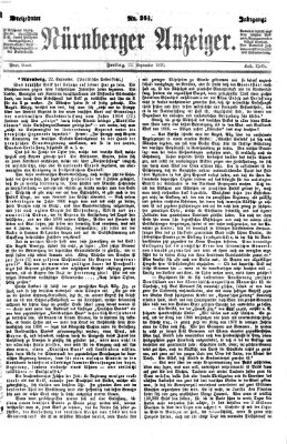 Nürnberger Anzeiger Freitag 23. September 1870