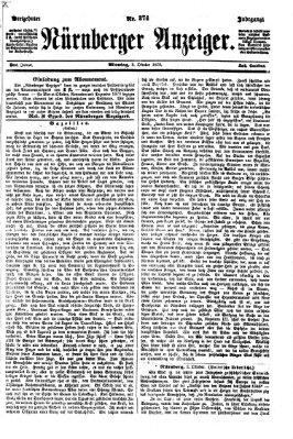 Nürnberger Anzeiger Montag 3. Oktober 1870