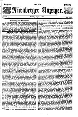 Nürnberger Anzeiger Dienstag 4. Oktober 1870