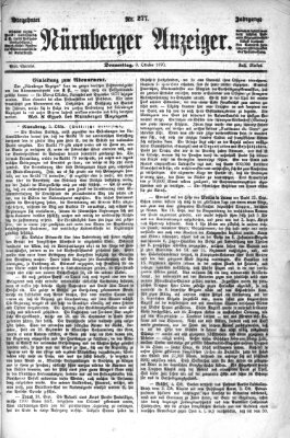 Nürnberger Anzeiger Donnerstag 6. Oktober 1870