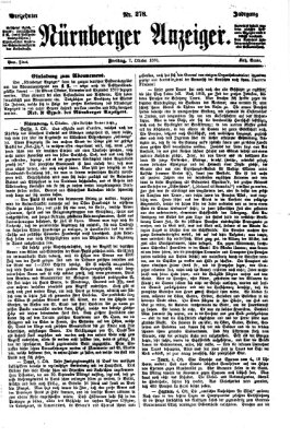 Nürnberger Anzeiger Freitag 7. Oktober 1870