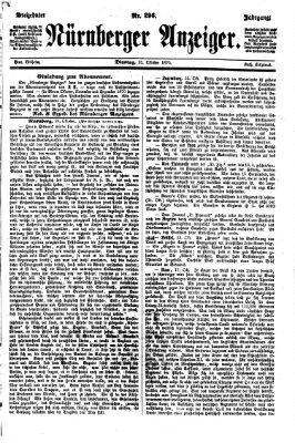 Nürnberger Anzeiger Dienstag 25. Oktober 1870