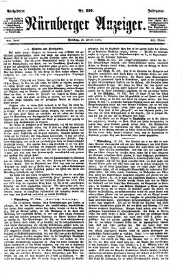 Nürnberger Anzeiger Freitag 28. Oktober 1870