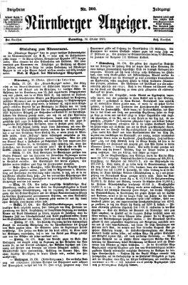 Nürnberger Anzeiger Samstag 29. Oktober 1870