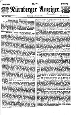 Nürnberger Anzeiger Mittwoch 2. November 1870