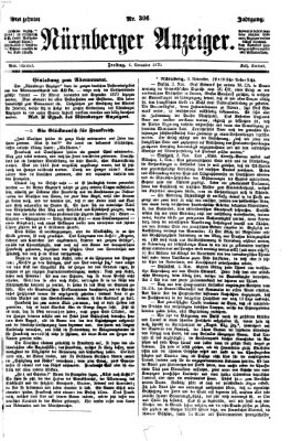 Nürnberger Anzeiger Freitag 4. November 1870