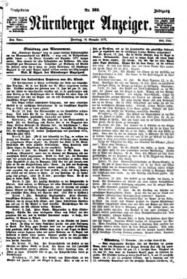 Nürnberger Anzeiger Freitag 18. November 1870