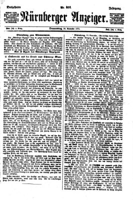 Nürnberger Anzeiger Donnerstag 24. November 1870