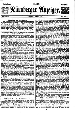 Nürnberger Anzeiger Dienstag 6. Dezember 1870