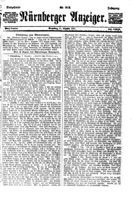 Nürnberger Anzeiger Sonntag 11. Dezember 1870