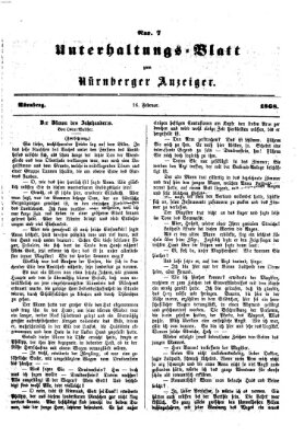 Nürnberger Anzeiger. Unterhaltungs-Blatt (Nürnberger Anzeiger) Sonntag 16. Februar 1868