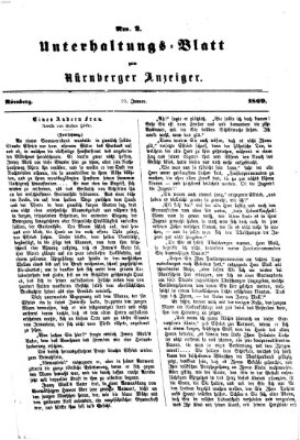 Nürnberger Anzeiger. Unterhaltungs-Blatt (Nürnberger Anzeiger) Sonntag 10. Januar 1869