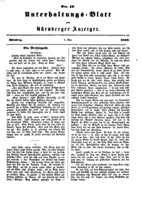 Nürnberger Anzeiger. Unterhaltungs-Blatt (Nürnberger Anzeiger) Sonntag 9. Mai 1869