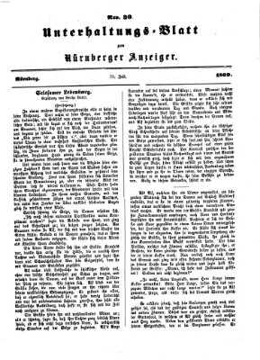 Nürnberger Anzeiger. Unterhaltungs-Blatt (Nürnberger Anzeiger) Sonntag 25. Juli 1869