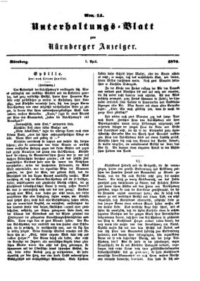 Nürnberger Anzeiger. Unterhaltungs-Blatt (Nürnberger Anzeiger) Sonntag 3. April 1870