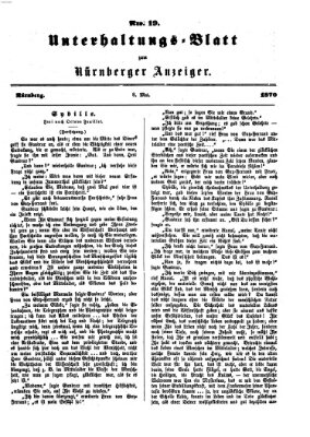 Nürnberger Anzeiger. Unterhaltungs-Blatt (Nürnberger Anzeiger) Sonntag 8. Mai 1870