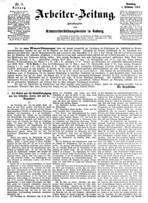 Allgemeine deutsche Arbeiter-Zeitung Sonntag 1. Februar 1863