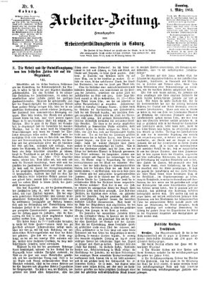 Allgemeine deutsche Arbeiter-Zeitung Sonntag 1. März 1863