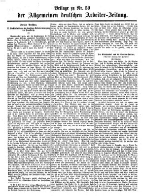 Allgemeine deutsche Arbeiter-Zeitung Sonntag 14. Februar 1864