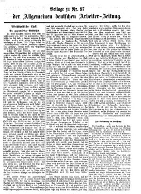 Allgemeine deutsche Arbeiter-Zeitung Sonntag 6. November 1864