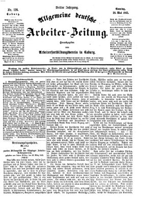 Allgemeine deutsche Arbeiter-Zeitung Sonntag 28. Mai 1865