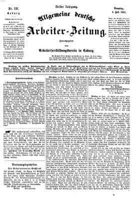 Allgemeine deutsche Arbeiter-Zeitung Sonntag 9. Juli 1865