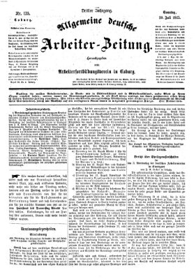 Allgemeine deutsche Arbeiter-Zeitung Sonntag 30. Juli 1865