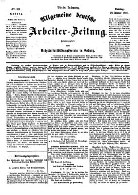 Allgemeine deutsche Arbeiter-Zeitung Sonntag 28. Januar 1866