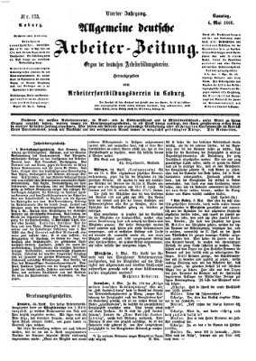 Allgemeine deutsche Arbeiter-Zeitung Sonntag 6. Mai 1866