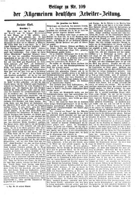 Allgemeine deutsche Arbeiter-Zeitung Sonntag 29. Januar 1865