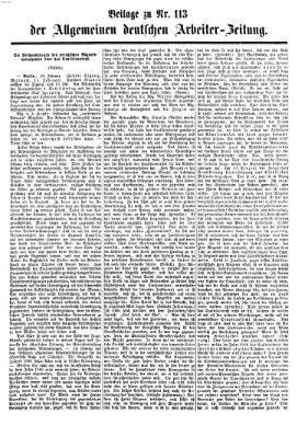 Allgemeine deutsche Arbeiter-Zeitung Sonntag 26. Februar 1865