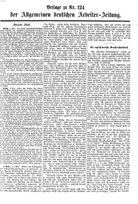 Allgemeine deutsche Arbeiter-Zeitung Sonntag 14. Mai 1865